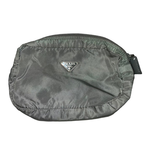 Prada Tessuto Nylon Cosmetic Pouch Gray - Picture 10 of 10